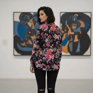 Vintage 70s Chinoiserie Blouse